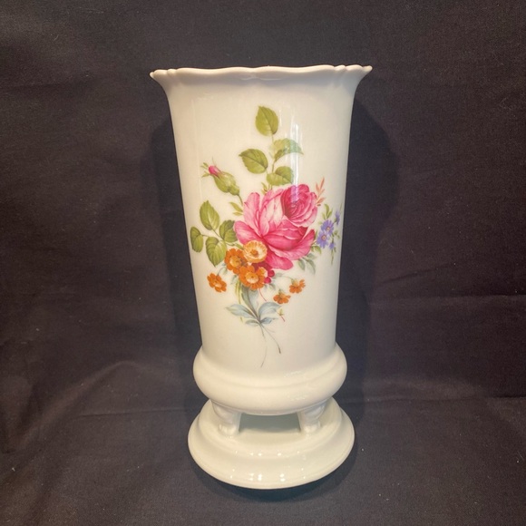 Vase Kaiser W Germany flowered porcelain vase - Picture 9 of 14